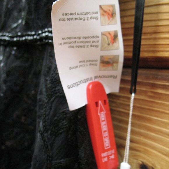 NWT Mac Duggal  Sequin Cap Sleeve V Neck Dress Black - Picture 16 of 16